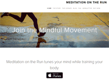 Tablet Screenshot of meditationontherun.com